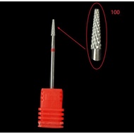 ✈100pcs Tungsten Nail Drill Bit Electric Manicure Drill For Machine Milling Cutter Nail Files Buffer