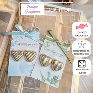 Chocolate candy card - 1 card - event gift, wedding gift, business gift - UNIQUE FRAGRANCE birthday 