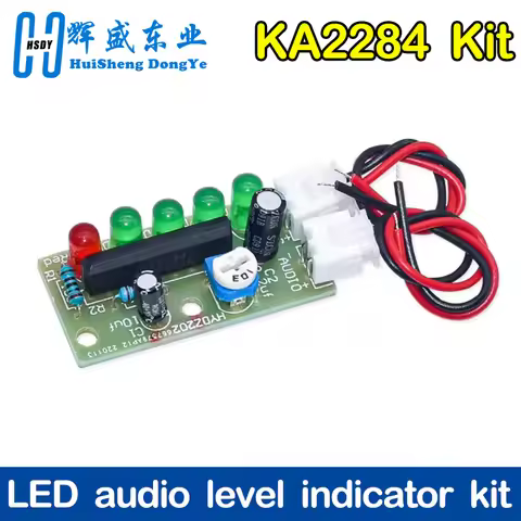 KA2284 Audio Level Indicator Module Suite Trousse Electronic Parts 5mm RED Green LED Level Indicatin