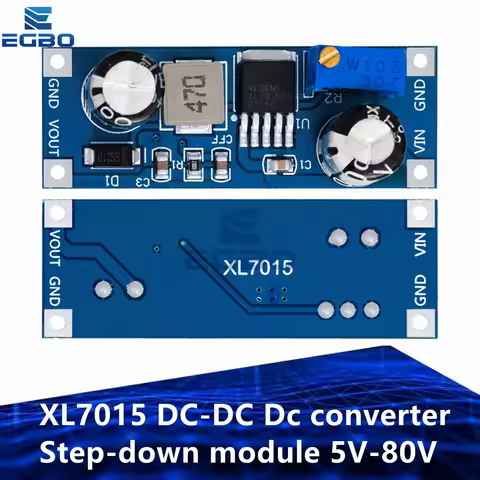 1~10PCS XL7015 DC-DC Dc converter Step-down module 5V-80V Wide voltage input 7005A LM2596 EGBO