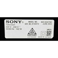 (CQ 23) SONY KD-55X75K PART TV USED