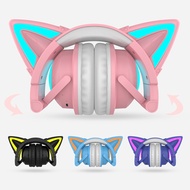 New Cat Ear Bluetooth Headphones Wireless Headset Light Up Over Ear Headphones For Game PC Tablet Gaming Anime Headset