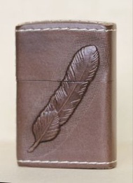日版 TADY & KING Goros Zippo 真皮狼頭浮彫 打火機