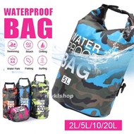 Camo Waterproof Diving Bag 2L/5L/10L/20L/30L Dry Bag Travel Waterproof Dry Bag for Camping