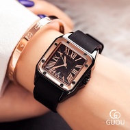 Luxury Women Roman Numbers Watches Rubber Silicon Casual Dress Square Watch Ladies Quartz women's Wa