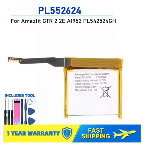 For Amazfit GTR 2 2E A1952 PL542524GH PL552624 Smart Watch Battery