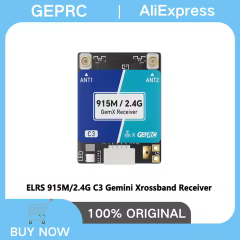 GEPRC C3 Gemini Xrossband ELRS Receiver 915M/2.4G Dual LR1121 1000Hz TCXO 1.6g for FPV Long Range Fr