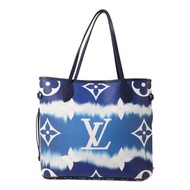 LOUIS VUITTON Monogram Escale Neverfull MM銀扣手挽袋