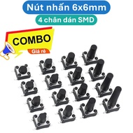 (20 Pieces) 6x6mm 4-pin SMD push button 4.3 - 15mm high