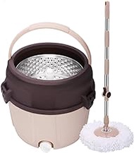 Mop,Spin Mop Bucket Floor Cleaning System with Extended Adjustable Handle and 2 Microfiber Mop Pads (Color : A) Commemoration Day