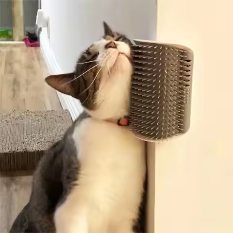 Pet Cat Corner Scrubber Massager Cat Scratching Scratching Scratcher Cat Brush Comb Massage Corner B