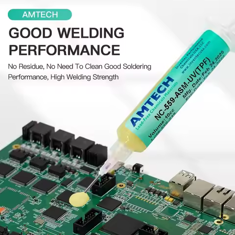 AMTECH NC559 RMA223 Flux Paste Set Welding Grease for Phone CPU Reballing Low Residue No Cleaning We