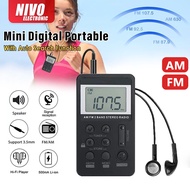 Fm Radio Rechargeable | Portable Radio Fm Digital With Auto Search Function with Earphone | 收音機 小型 迷