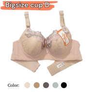 [Size 36-46] Big size bra BigSize cup D, thin foam, Thai underwire