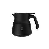 HARIO V60不鏽鋼保溫咖啡壺/ PLUS 600/ 黑/ 600ml