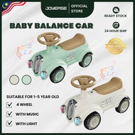 4Wheels Ride On Toy Car Push With Music Lights Children Scooter Baby Balancer Car Bike Anti-Rollover