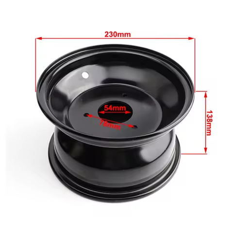 8 Inch ATV Wheel Hub Rim for 110cc-250cc UTV Buggy Go-Kart Quad Dirt Bike Compatible with 19x7-8 18x