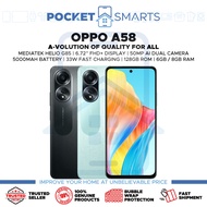 [Malaysia Set] Oppo A58 (128GB ROM | 6GB /8GB RAM) 1 Year Oppo Malaysia Warranty