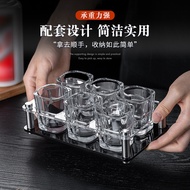 1 Set Kaca Minuman Keras Isi Rumah Baharu Dua Gelas Minuman Keras Satu Gelas Kaca Persegi 2 Set Gela