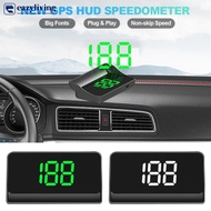 EAZYLIVING Car GPS HUD Head Up Display Digital Speedometer Speed Meter KMH/MPH for Car Truck Plug an