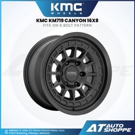 KMC KM719 Canyon Satin Black 16x8/ 16X9/ 17x8.5 ET0 6x139.7 (1 Piece)