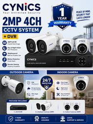 CYNICS CCTV ANALOG PACKAGE 2MP 4CH CAMERA + DVR SET