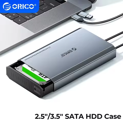 ORICO HDD Case 3.5" Hard Drive Enclosure Aluminum USB3.1 Type-C Heat Dissipation External HDD Dockin