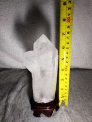天然白晶柱