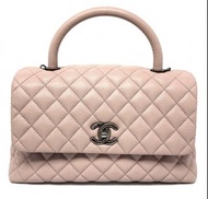 90%新 Chanel Coco Handle 28cm 粉紅色手挽側咩袋 🤩💗 難得有！