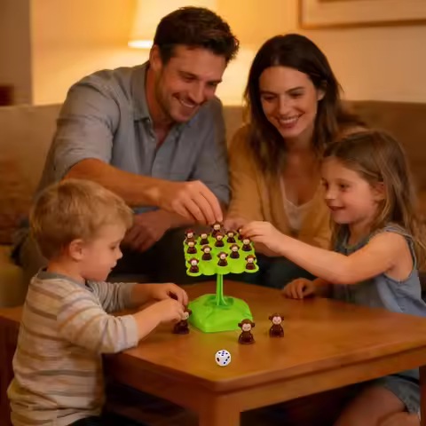 Monkey Balance Tree Focus Balance Training Children's Toys Folding Music Series Parent Child Interac