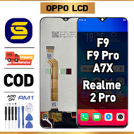 LCD OPPO F9/ F9 Pro/ A7x/ REALME 2 Pro Compatible For Glass Original Touch Screen Digitizer