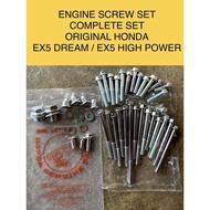 EX5 ENGINE SCREW COMPLETE SET SCREW ENGINE TENGAH ORIGINAL FOR EX5 DREAM EX5 HIGH POWER