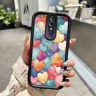 Casing HP OPPO F11 OPPO A9 2019 OPPO A9x Case HP Protective Silicone Handheld Case Softcase New Design Heart Pattern Candy Color Beautiful Casing