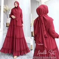 Syari Wanita Terbaru 2023 ARNELLA SYARI BO MOSSCRAPE Syari Wanita Muslimah Dapat Gamis Dan Kerudung