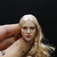 KIMI TOYS KT004 1/6 Gold Hair Girl Head Sculpt European American Head Carving Model Fit 12" Female S