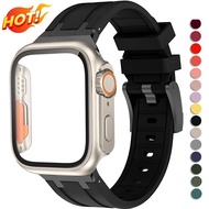 Band+Case for iWatch Band 44mm 45mm 40 42mm Strap Change To Ultra 2 Case Bracelet Iwatch 9 8 7 6 SE 5 4 Upgrade Ultra 49mm