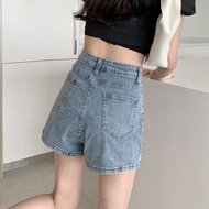Denim Shorts 2026 New Style Small Man Slimmer Look Hot Girl Straight Pants