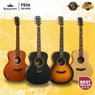 KEPMA FS36 Elite Series 36 inch (3/4) Travel Solid Top Acoustic Guitar ( FS-36 / FS 36 / 36" )