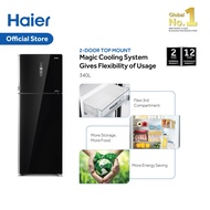 (KLANG VALLEY delivery by LORRY) Haier (340L) Top Mount Inverter Freezer Refrigerator HRF-389IHG [Peti Sejuk Dua Pintu]