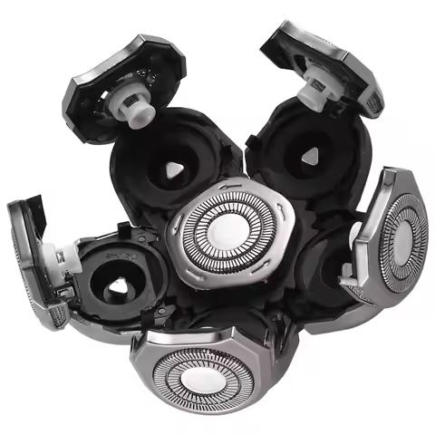 A94Z Men's Electric Shaver Heads Electric Razor Blade Replacement Head 6 Blades Head Shaver Replacem