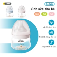 Dr.isla glass milk bottle 80ml 160ml 240ml BPA Free anti-colic design suitable for newborns GB61