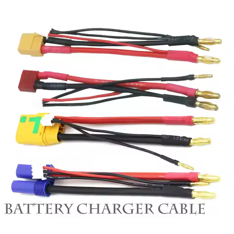 Lipo lithium Battery Charging Wire 2S 4MM/2S Balance Head T/ XT60/EC5/XT90S For Car Truck DIY Model 