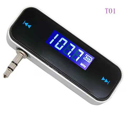 3.5mm Wireless FM Transmitter Mini Car Radio Music Audio Modulator LCD Display Hands-Free Calling Di