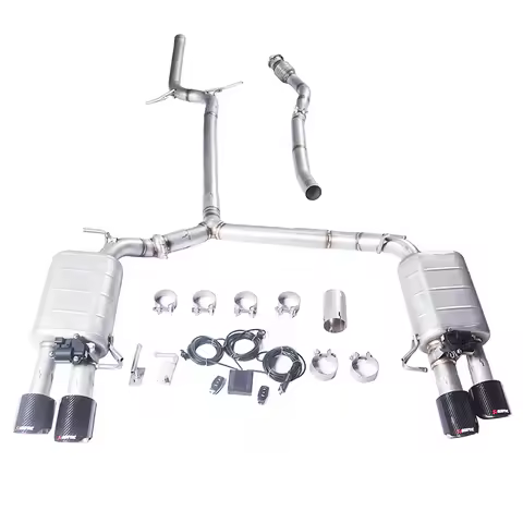 For Valvetronic Muffler Audi A4 A5 B8 B8.5 1.8T 2.0T High-Permance Exhaust