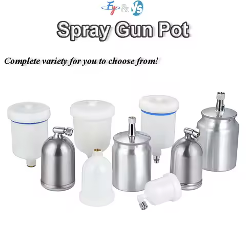 Paint Spray Gun Pot 120ml/150ml/300ml/350ml/600ml/1000ml Plastic Spray Cup for W71/101/R71 /77/R77/W
