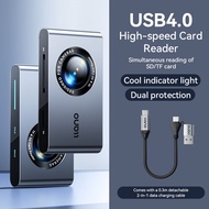 Llano Đầu đọc thẻ 4.0 tốc độ cao đầu đọc thẻ SD USB C hai thẻ SD/TF Eading cho máy tính xách tay IPa