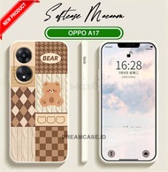 [CM1] SOFTCASE MACARON MOTIF LUCU BONEKA BEAR OPPO A17 - SOFTCASE HP OPPO A17 - CASE HP OPPO A17 - C