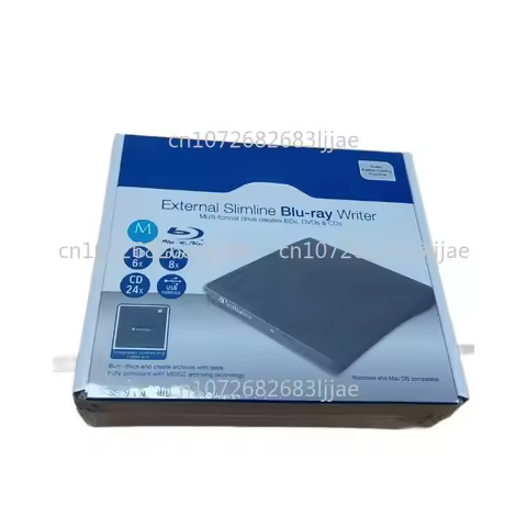 For BDR Burner External Slimline Ultra HD 4K Blu-Ray Writer Portable Blu Ray Disc Drive USB Type C S