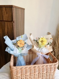 太陽花 精緻小花束 乾燥花束 畢業小心意