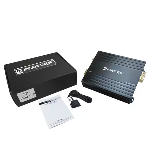 Car Audio Amplifier 1 Channel Amplifier QPERTORS Brand QP-5000.1FD With Wire Control